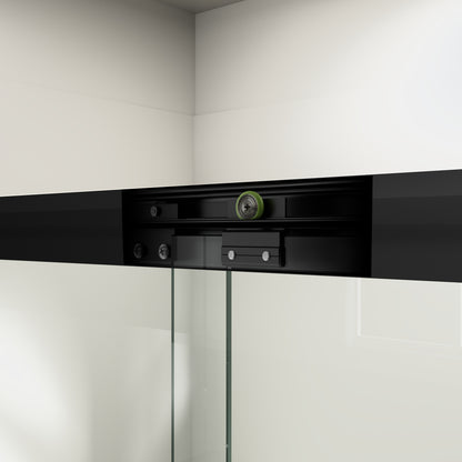 44" - 48" W x 72" H Semi-Frameless Double Sliding Shower Door, D03-48