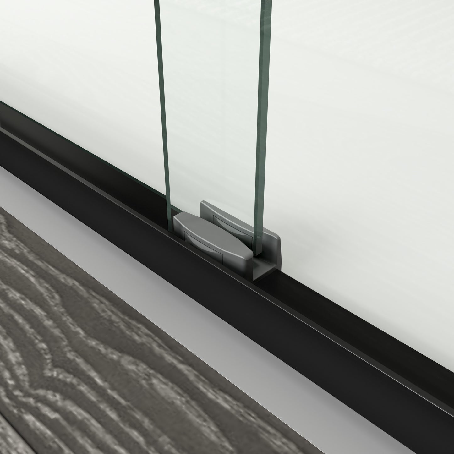 56" - 60" W x 72" H Semi-Frameless Double Sliding Shower Door, D03-60