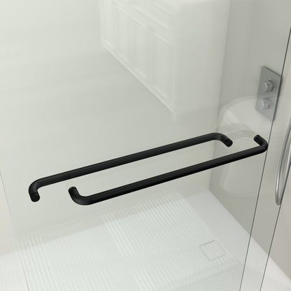 56" - 60" W x 72" H Semi-Frameless Double Sliding Shower Door, D03-60