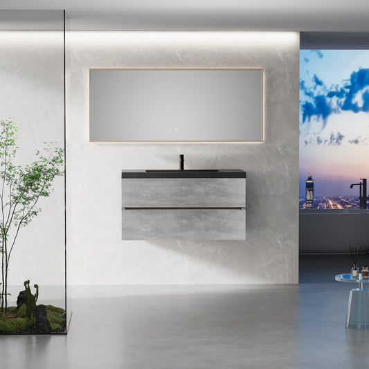 42" Edi - Modern Wall-mounted Bathroom Vanity