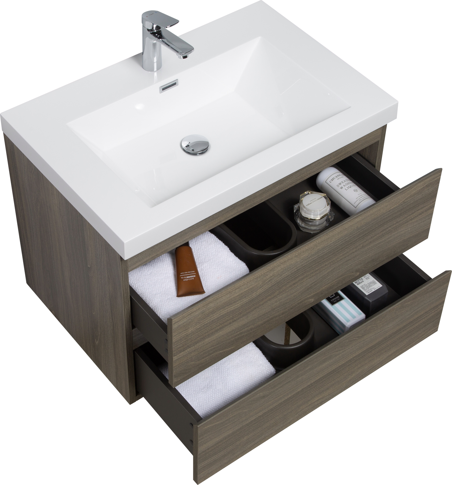 30" Angela - Floating Bathroom Vanity Ash Grey