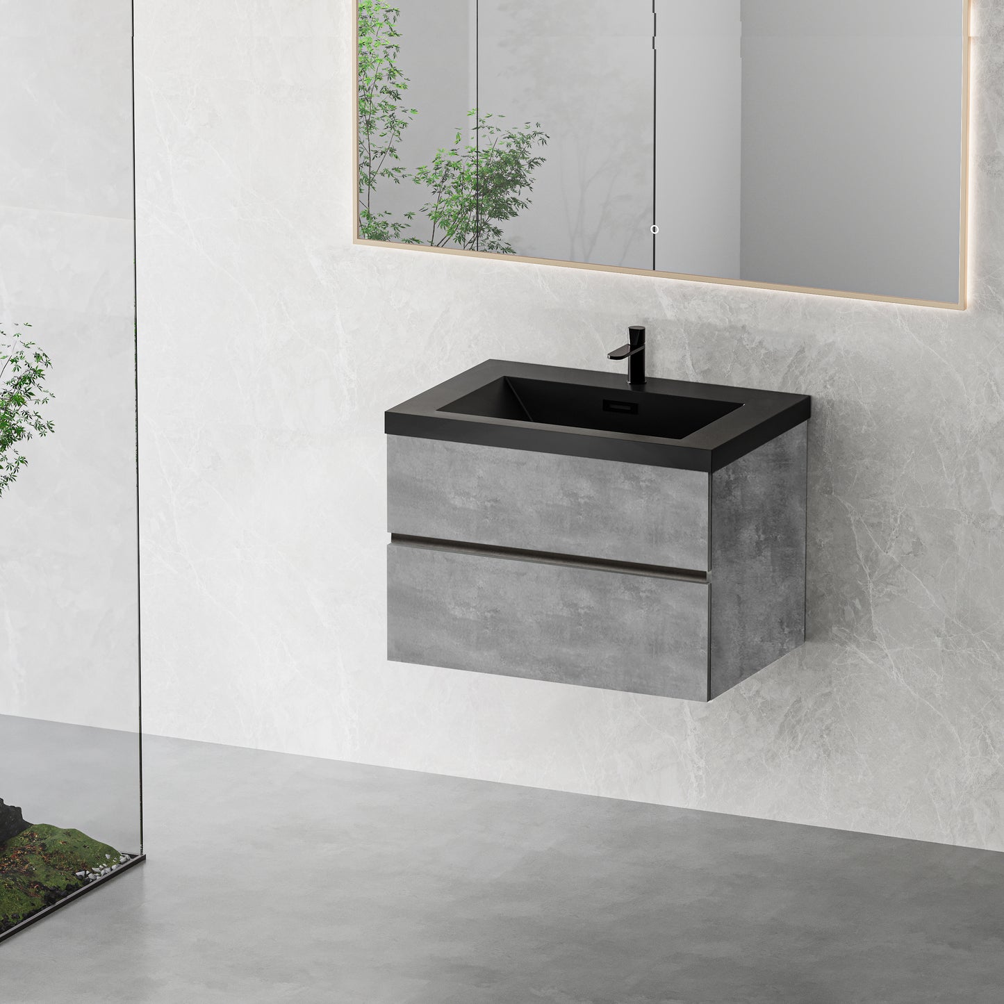 30" Edi - Modern Wall-mounted Bathroom Vanity