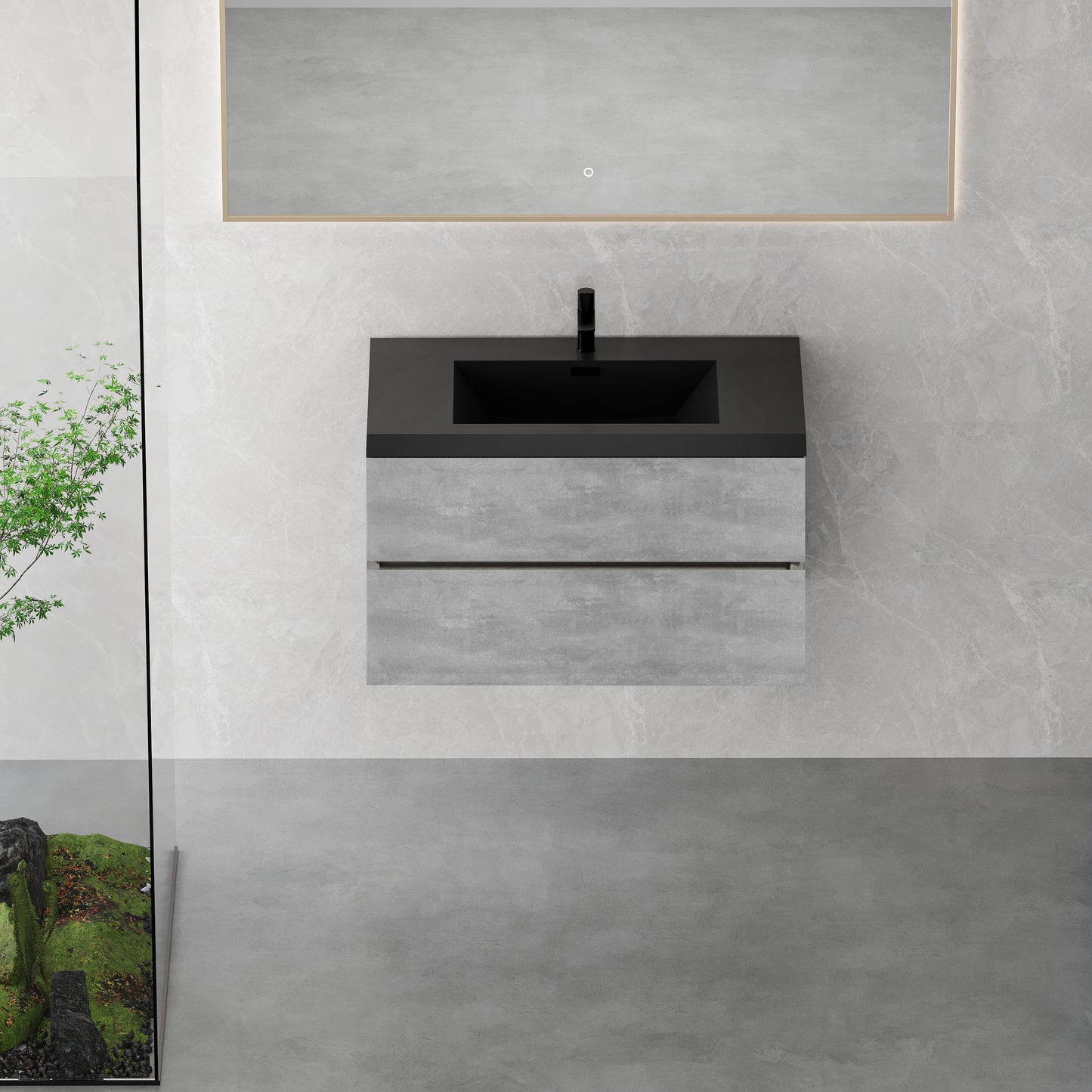 36" Edi - Modern Wall-mounted Bathroom Vanity