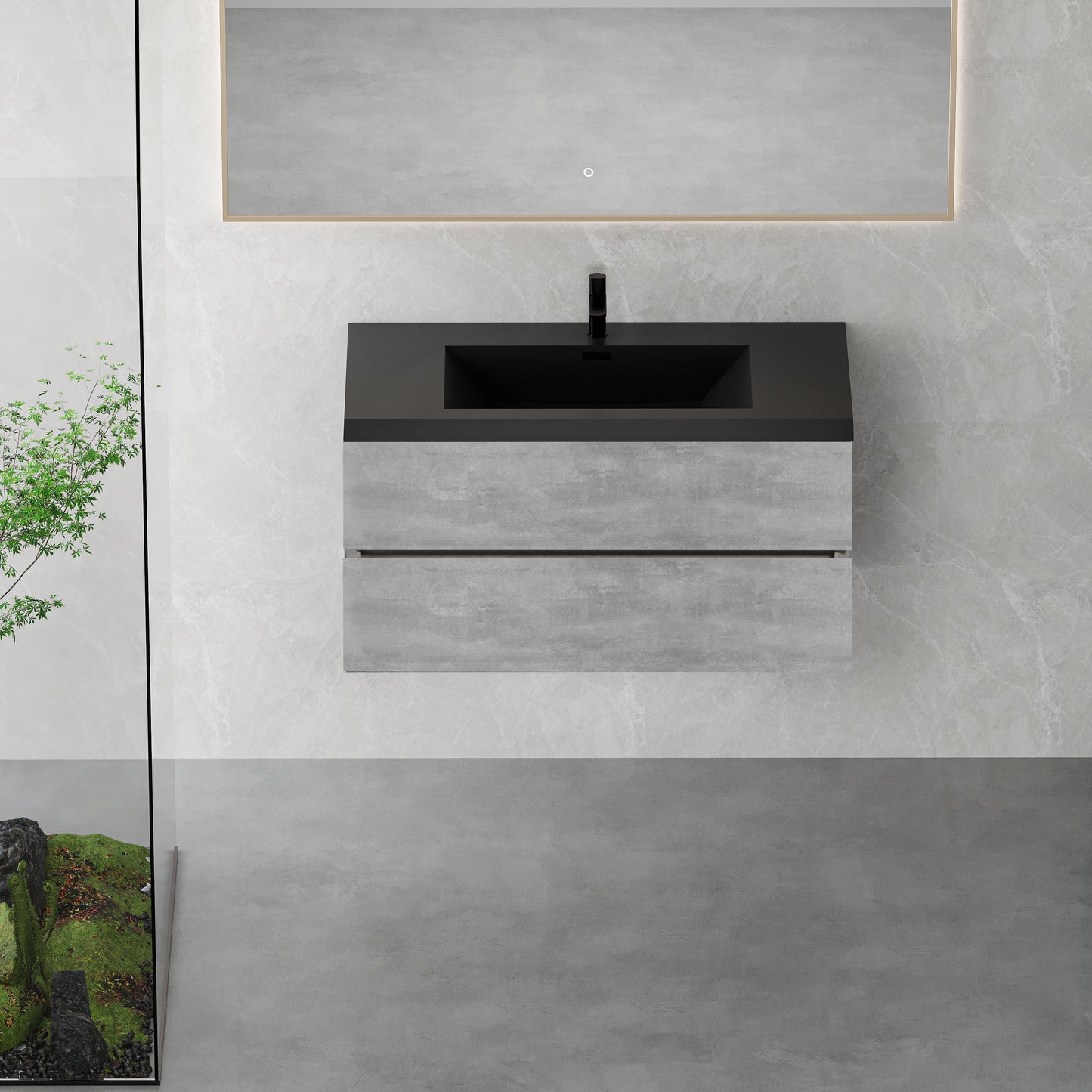 42" Edi - Modern Wall-mounted Bathroom Vanity