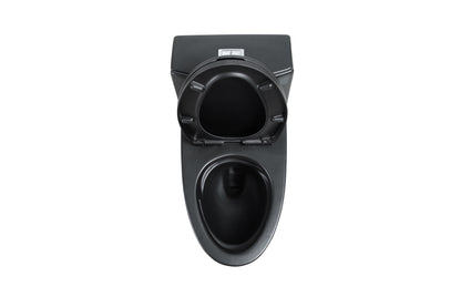 One-Piece Toilet T02, Dual Flush 1.1/1.6 GPF Matte Black