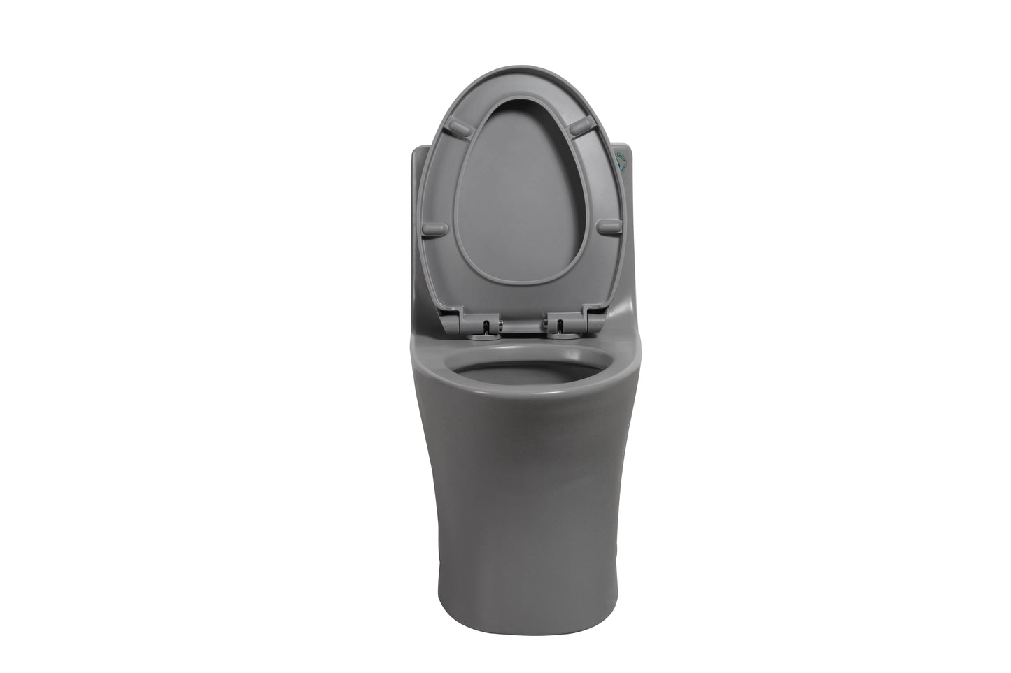 One-Piece Toilet T02, Dual Flush 1.1/1.6 GPF Light Grey