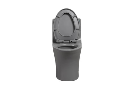 One-Piece Toilet T02, Dual Flush 1.1/1.6 GPF Light Grey