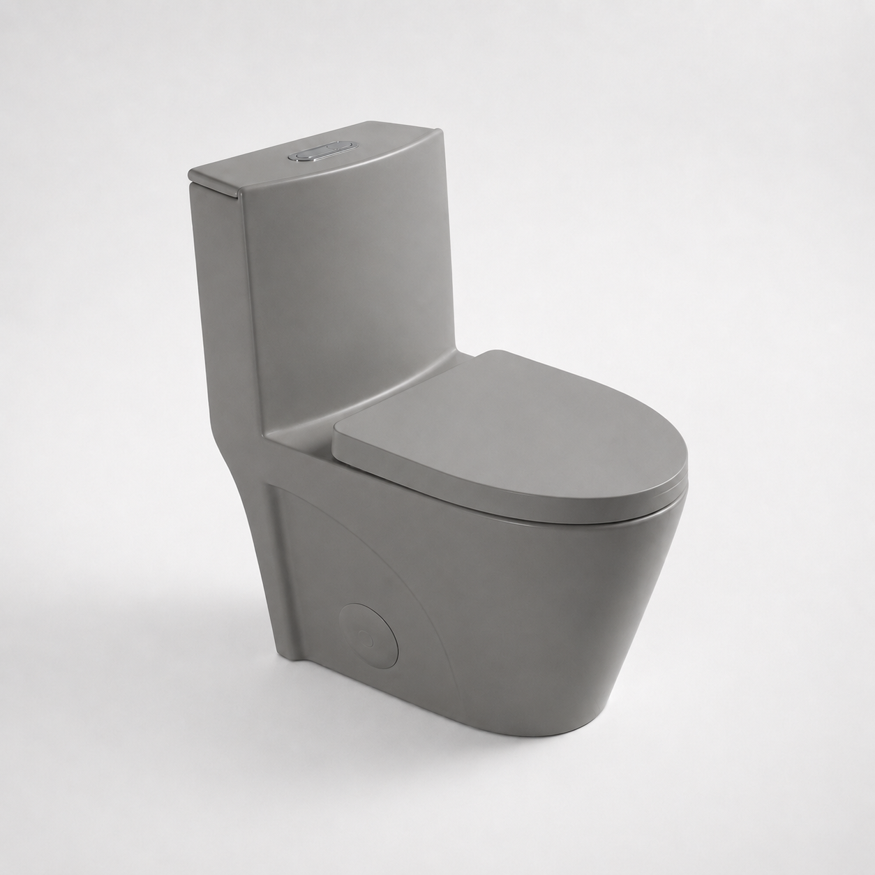 One-Piece Toilet T01, Dual Flush 1.1/1.6 GPF Light  Grey
