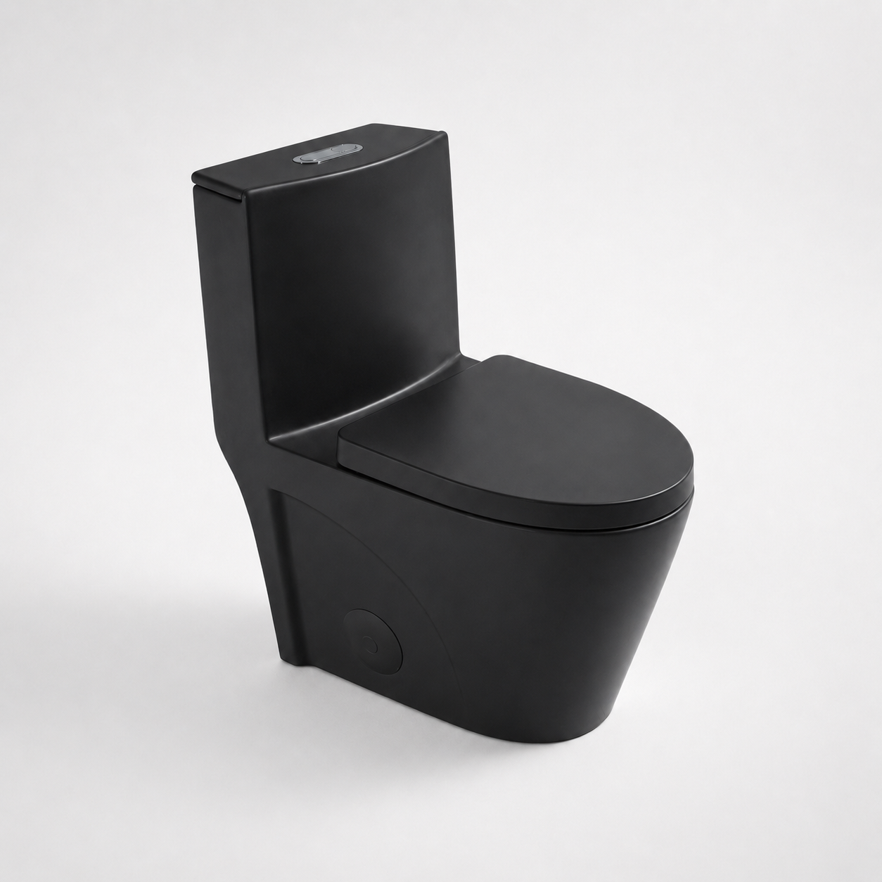 One-Piece Toilet T01, Dual Flush 1.1/1.6 GPF Matte Black