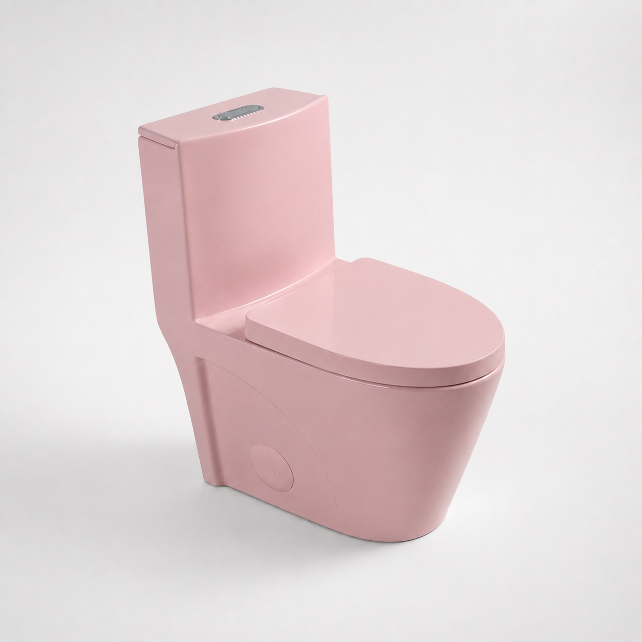 One-Piece Toilet T01, Dual Flush 1.1/1.6 GPF Matte Rose