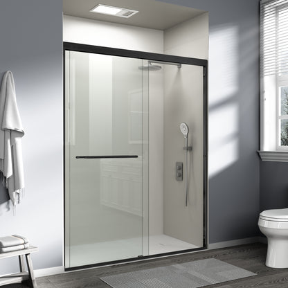 56" - 60" W x 72" H Semi-Frameless Double Sliding Shower Door, D03-60