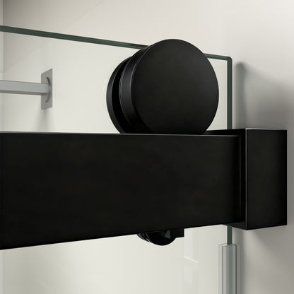56" – 60" W x 76" H Frameless Soft-Close Single Sliding Shower Door, D01-60