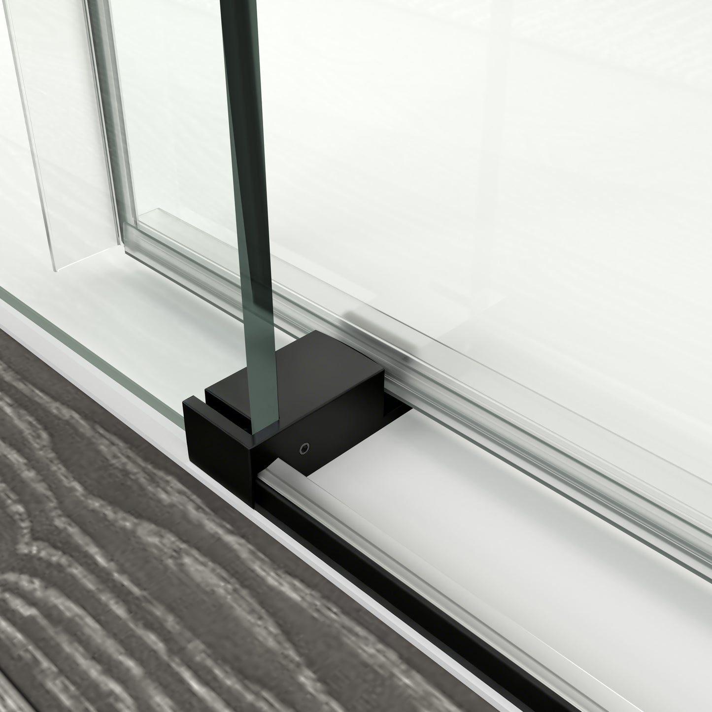 56" – 60" W x 76" H Frameless Soft-Close Single Sliding Shower Door, D01-60