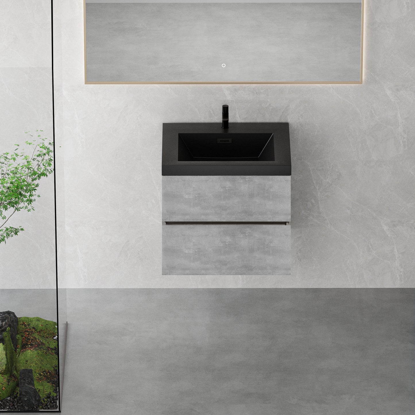 24" Edi - Modern Wall-mounted Bathroom Vanity